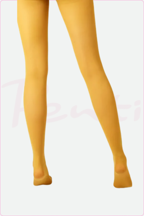 جوراب شلواری مات خردلی - Image 3