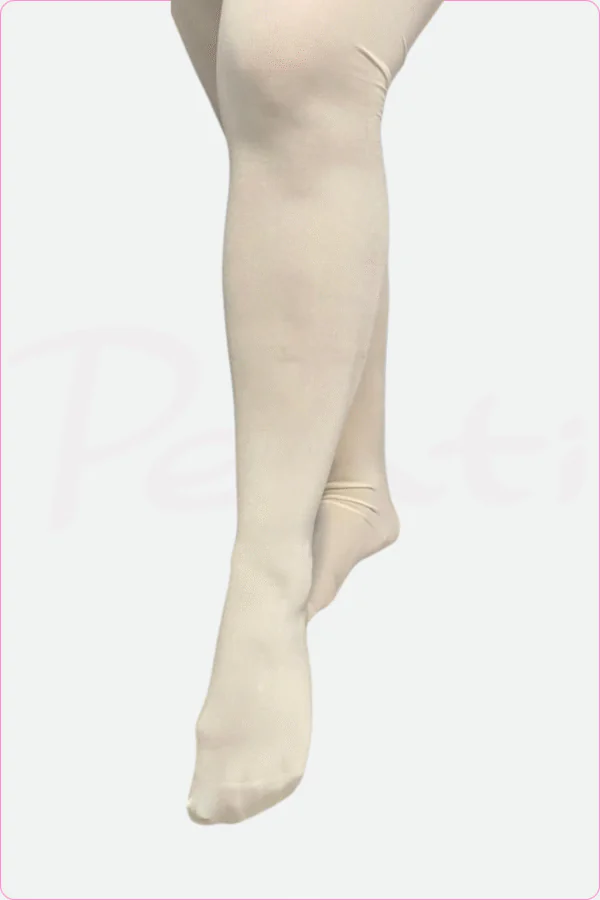 جوراب شلواری براق سفید زنانه با تراکم ۱۲۰، مناسب برای استایلهای مجلسی و روزمره